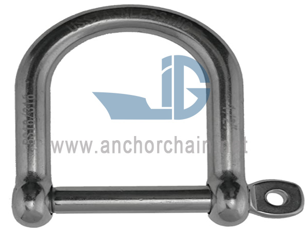 D-Shackle lai tüüp, SS304 VÕI SS316