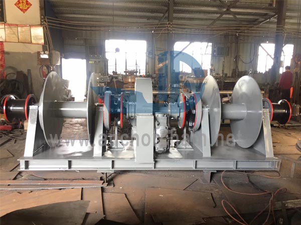 Hüdrauliline Single Windlass Two Drum