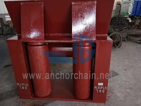 JIS F2026 Fairlead horisontaalse rulliga